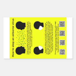 ウイルス紙のスタンプを弾く方法 長方形シール