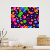 ウイルス背景 ポスター (キッチン)