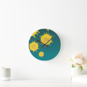 ウイルス ラウンド壁時計 (ホーム)