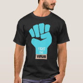 ウイルスTシャツと戦う Tシャツ (正面)