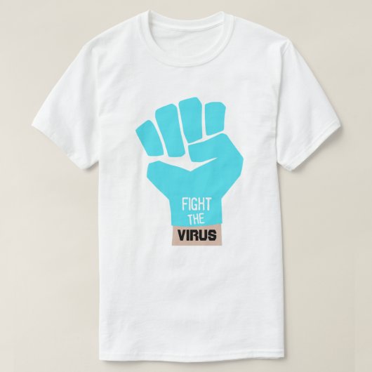 ウイルスTシャツと戦う Tシャツ (デザイン正面)