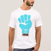 ウイルスTシャツと戦う Tシャツ (正面)