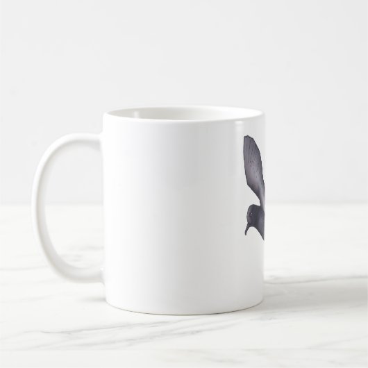 ウイルソンペトレル 水彩画 鳥 アート コーヒーマグカップ (左)