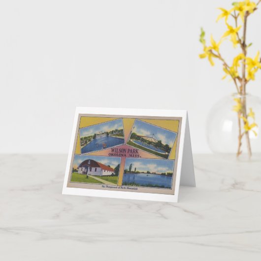 ウイルソン公園 カード (黄色い花)