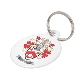 ウイルソン家紋の紋章付き外衣 ペット　ネームタグ