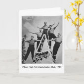 ウイルソン高いアンチマスターベーションクラブ挨拶状 カード (黄色い花)