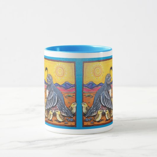 ウイルファミリーベビーチクスサウスウエストモーニングサンライズ マグカップ (中央)