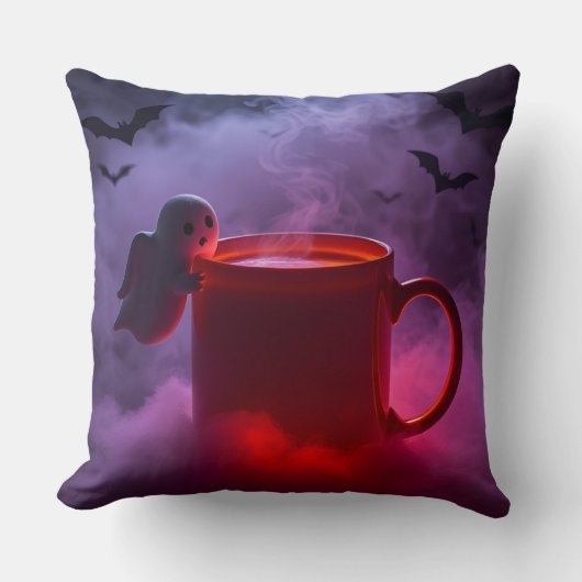 ウイル不気味スコーヒーマグ | パンプキ素晴らしンラテ クッション (正面)