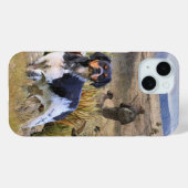 ウイル狩りとブリタニースパニエル犬,アート Case-Mate iPhoneケース (裏面 (横))