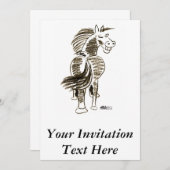 ウインキングホース　ラッキー！ 招待状 (正面/裏面)