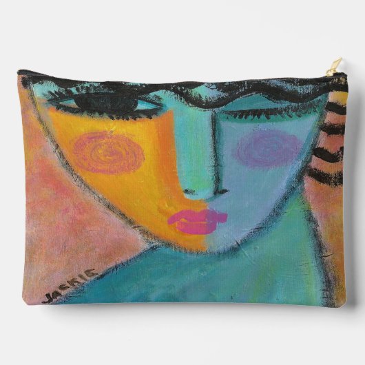 ウインクオリジナル抽象芸術アート アクセサリーポーチ (裏面)