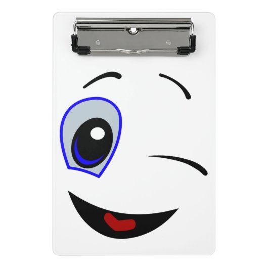 ウインクスマイリーフェイス ミニクリップボード (正面)