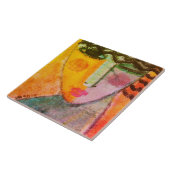 ウインク抽象芸術ポートレートの女性 タイル (側面)