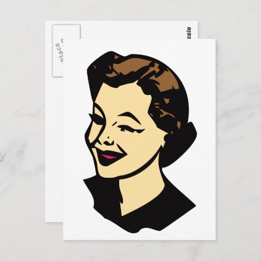 ウインク ポストカード (正面/裏面)