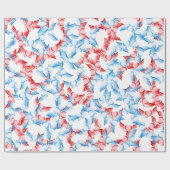 ウイングおもしろいラブパターン ラッピングペーパー (フラット)