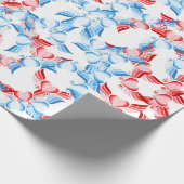 ウイングおもしろいラブパターン ラッピングペーパー (角)