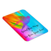 ウイングカラフルバードマグネットを広げる マグネット (右側)