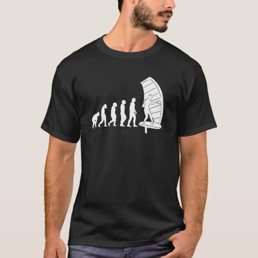 ウイングサーファー用ウイング箔付け進化 Tシャツ (正面)