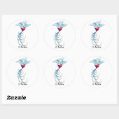 ウイングスクールタトゥー付き神聖エンジェルハート ラウンドシール (シート)