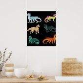 ウイングスファイアセットステッカー龍クラシック ポスター (キッチン)