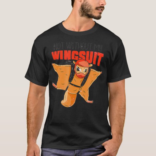 ウイングスーツのスカイダイビングリス Tシャツ (正面)