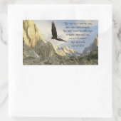 ウイングズアースイーグルイザヤ4o:31 長方形シール (バッグ)