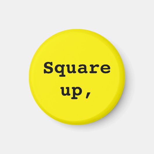 ウイングチュンプラクティスリマインダー(2/3)イエローマグネット マグネット (正面)