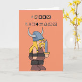 ウイングバイキングハッピーバースデー カード (黄色い花)