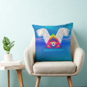 ウイング付きサードアイ装飾用クッション クッション (椅子)