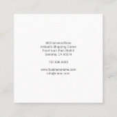 ウイング付きピグバーベキュー スクエア名刺 (裏面)