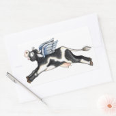 ウイング付き牛 – シール (封筒)