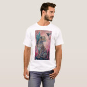ウイング威厳のあるワイルドライフアートTシャツ付きヒョウ Tシャツ (正面フル)