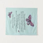 ウイング生まれルミ引用文蝶 タペストリー (正面(横))