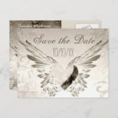 ウイング素朴エンジェルハートヴィンテージ保存日 案内ポストカード (正面/裏面)