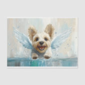 ウイング飛んでいるAU9デコップページ付きヨークシャーテリア子犬 薄葉紙 (正面)