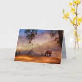 ウインザウィンドコンパニウマ科のスカード カード (黄色い花)