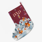 ウインシゴスストッキング ラージクリスマスストッキング (裏面 (吊り時))