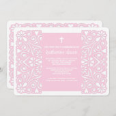 ウインソウルスピリットピンク宗教招待状 招待状 (正面/裏面)