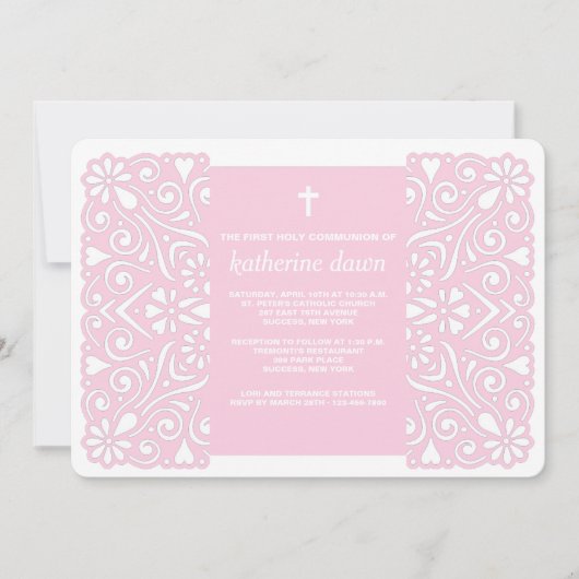 ウインソウルスピリットピンク宗教招待状 招待状 (正面)