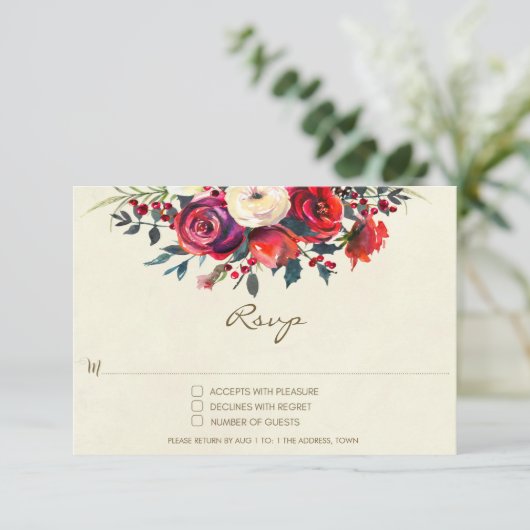 ウインタウェディング 返信 ばら ベリー ホリデー (スタンド正面)