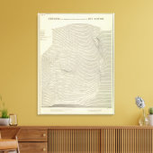 ウインタマウンテンズステレオグラム キャンバスプリント (インサイチュ (リビング))