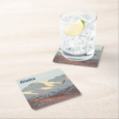 ウインターイーグル スクエアペーパーコースター (インサイチュ)