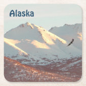 ウインターイーグル スクエアペーパーコースター (正面)