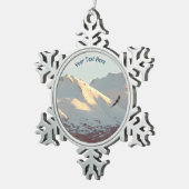 ウインターイーグル スノーフレークピューターオーナメント (右)