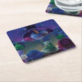 ウインタータイ読ム絵画ズ スクエアペーパーコースター (アングル)