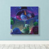 ウインタータイ読ム キャンバスプリント (インサイチュ (ウッドフロア))