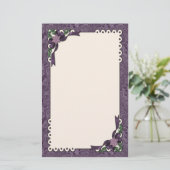 ウインタープラムポインセチア 便箋 (スタンド正面)