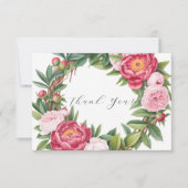 ウインターベリープリムローズ結婚フローラ サンキューカード (正面)