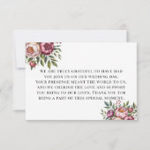 ウインターベリープリムローズ結婚フローラ サンキューカード (裏面)