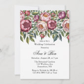 ウインターベリープリムロ絵を描スフローラ結婚ズ 招待状 (正面)